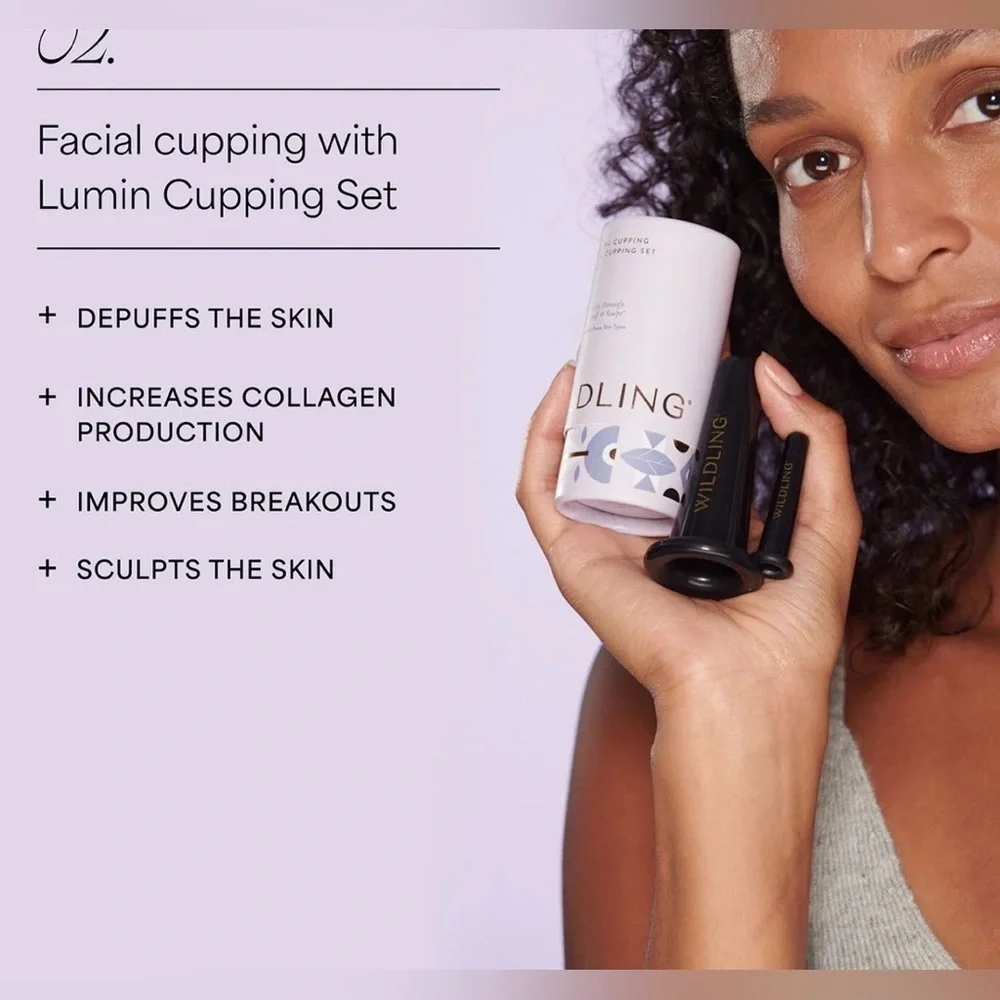 Wildling NWT Facial Cupping Lumin Collection